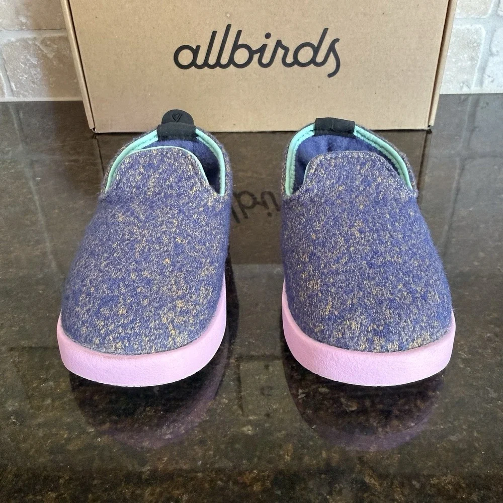 Smallbirds x Allbirds Baby Shoes Wool Lounger Wowza Blue T5